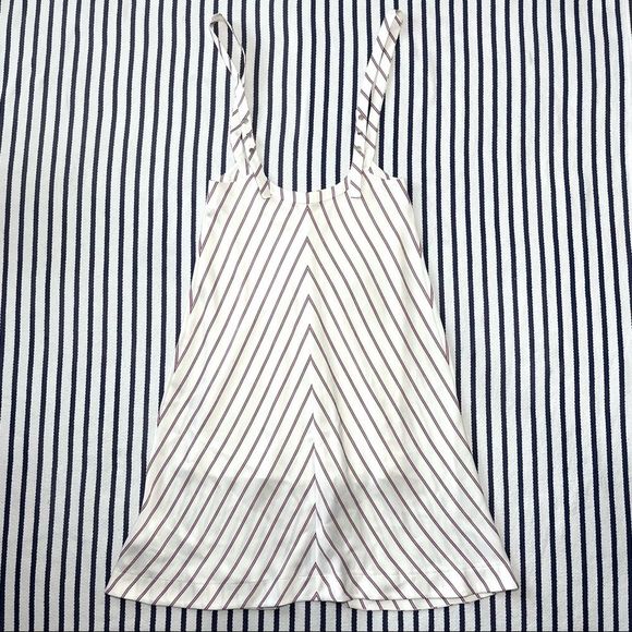 Maje Rabano Striped Suspender Midi Dress Small - Picture 10 of 13